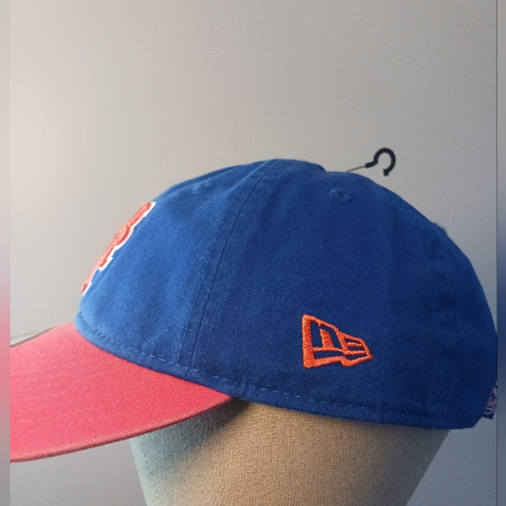 New York Mets , New Era Two-Tone 9TWENTY Hat - Royal/Orange, NEW - Picture 4 of 12